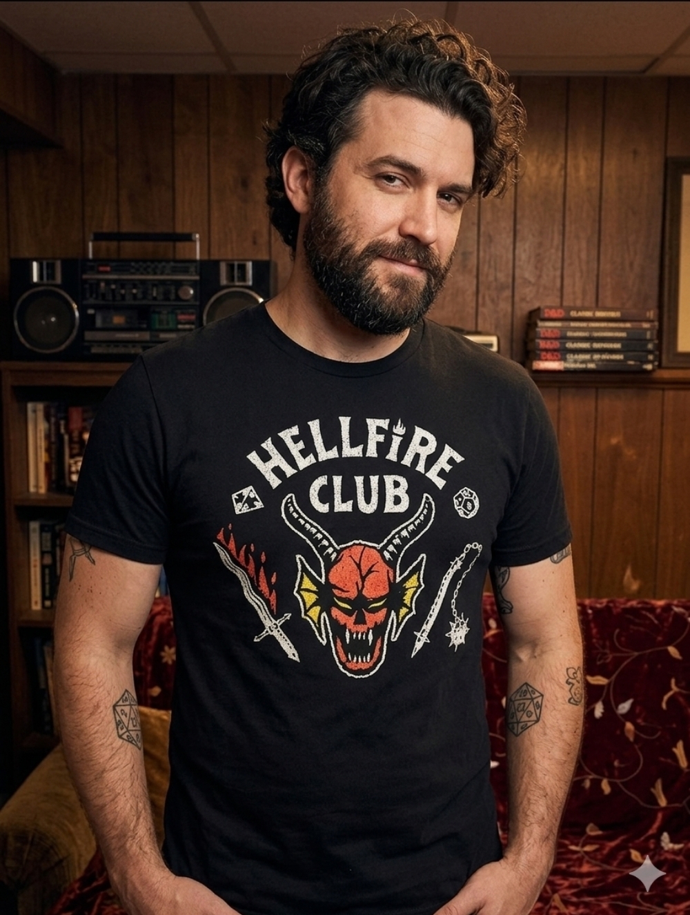 Stranger Things Hellfire Club T-Shirt - Official Merchandise